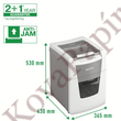 Iratmegsemmisítő LEITZ IQ Autofeed smallOffice 100 P5 Pro mikrokonfetti 6 lap