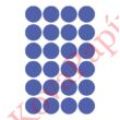 Kép 3/6 - Etikett AVERY 3596 öntapadó jelölőpont indigókék 18mm 96 jelölőpont/csomag