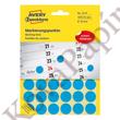 Kép 1/3 - Etikett AVERY 3375 jelölőpont 18mm kék 1056 címke/doboz 22 ív/doboz