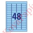 Kép 3/6 - Etikett AVERY L6039-20 45,7x21,2mm univerzális visszaszedhető kék 960 címke/doboz 20 ív/doboz