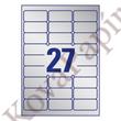 Kép 3/6 - Etikett AVERY L6011-20 63,5x29,6mm lézer ezüst 540 címke/doboz 20 ív/doboz