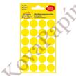 Kép 1/6 - Etikett AVERY 3007 jelölőpont 18mm sárga 96 db/csomag