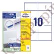 Kép 1/5 - Etikett AVERY 3425 105x57mm univerzális 1000 címke/doboz 100 ív/doboz