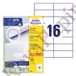 Kép 1/5 - Etikett AVERY 3484 105x37mm univerzális 1600 címke/doboz 100 ív/doboz