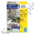 Kép 2/12 - Etikett AVERY 3449-10 70x37mm univerzális kék 240 címke/doboz 10 ív/doboz
