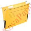Függőmappa oldalvédelemmel LEITZ Alpha Standard A/4 karton sárga 25 db/doboz