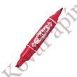 Alkoholos marker kétvégű ZEBRA Hi-Mckie 2,0-4,0 mm piros