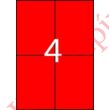 Kép 1/3 - Etikett APLI 105x148mm színes piros 400 címke/doboz 100 ív/doboz