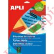 Kép 3/3 - Etikett APLI 105x148mm színes piros 400 címke/doboz 100 ív/doboz