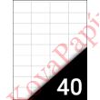 Kép 2/2 - Etikett FORTUNA 48,5x25,4mm univerzális 4000 címke/doboz 100 ív/doboz
