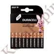 Elem mikro DURACELL Basic MX2400 AAA 18-as
