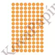 Etikett AVERY 3178 öntapadó jelölőpont neon sárga 8mm 416 jelölőpont/csomag