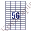 Etikett AVERY 3668 52,5x21,2mm univerzális 5600 címke/doboz 100 ív/doboz