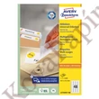 Etikett AVERY L4736REV-100 45,7x21,2 mm univerzális visszaszedhető 4800 címke/doboz 100 ív/doboz