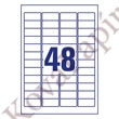 Etikett AVERY L4736REV-100 45,7x21,2 mm univerzális visszaszedhető 4800 címke/doboz 100 ív/doboz