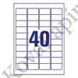 Etikett AVERY L4770-25 45,7x25,4 mm átlátszó 1000 címke/doboz 25 ív/doboz