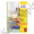 Etikett AVERY L6038-20 45,7x21,2mm univerzális visszaszedhető piros 960 címke/doboz 20 ív/doboz