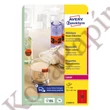 Etikett AVERY L7263R-25 99,1x38,1mm laser neon piros 350 címke/doboz 25 ív/doboz