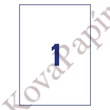 Etikett AVERY L8001-10 210x297mm antimikrobiális fehér 10 címke/doboz 10 ív/doboz
