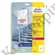 Etikett AVERY L8002-10 210x148mm antimikrobiális fehér 20 címke/doboz 10 ív/doboz