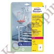 Etikett AVERY L8012-10 210x148mm antimikrobiális átlátszó 20 címke/doboz 10 ív/doboz