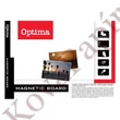 Fehértábla mágneses OPTIMA aluminium kerettel 90x120 cm