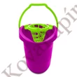 Felmosó vödör BONUS csavarókosárral 18L lila-zöld