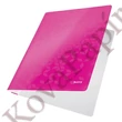 Gyorsfűző LEITZ Wow A/4 laminált karton rózsaszín