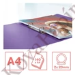 Gyűrűskönyv ESSELTE Colour Breeze A/4 25 mm 2 gyűrűs PP levendula