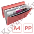Harmonika mappa ESSELTE Colour Breeze A/4 6 rekeszes korall
