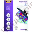 Lamináló fólia FELLOWES A/3 80 mikron fényes 25/csom