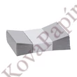 Névjegyboríték színes KASKAD enyvezett 70x105 mm 94 ezüst szürke 50 darabos