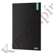 Spirálfüzet kockás ICO Student Black Prémium A/4 100 lapos