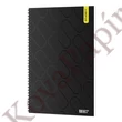 Spirálfüzet kockás ICO Student Black Prémium A/4 100 lapos