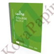 Spirálfüzet kockás LIPAMILL A/4 70 lapos College block
