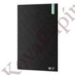 Spirálfüzet sima ICO Student Black Prémium A/4 100 lapos