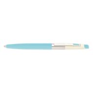 Golyóstoll ICO 70 nyomógombos pasztell kék tolltest 0,8mm kék írásszín