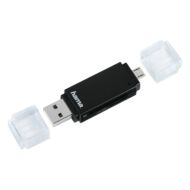Memóriakártya olvasó HAMA SD/Micro SD USB/Micro USB fekete