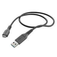 Adatkábel HAMA USB-C/USB-A 1m fekete