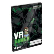 Füzet LIZZY CARD A/5 32 lapos vonalas BossTeam VR Gamer