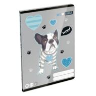 Füzet LIZZY CARD A/5 32 lapos sima 20-32 We Love Dogs Woof