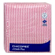 Törlőkendő CHICOPEE J-Cloth Plus konyhai eldobható 34 x 36 cm piros 50 db/csomag