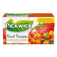 Gyümölcstea PICKWICK Fruit Fusion eper-homoktövis 20 filter/doboz