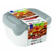 Ételtartó doboz szett CURVER Fresh&Go szögletes műanyag 3 db-os 3x0,8L szürke