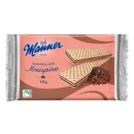 Töltött ostya MANNER Knuspino csokoládés 110g