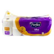 Toalettpapír PERFEX Pure White 3 rétegű 10 tekercses