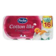 Toalettpapír PERFEX Cotton Comfort Line 3 rétegű 16 tekercses