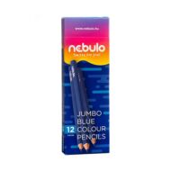 Színes ceruza NEBULO Jumbo háromszögletű kék