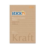 Öntapadó jegyzettömb STICK`N Kraft notes 150x101mm újrahasznosított natúr barna 100 lap