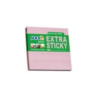 Öntapadó jegyzettömb STICK`N extra erős 76x76mm újrahasznosított pasztell rózsaszín 90 lap